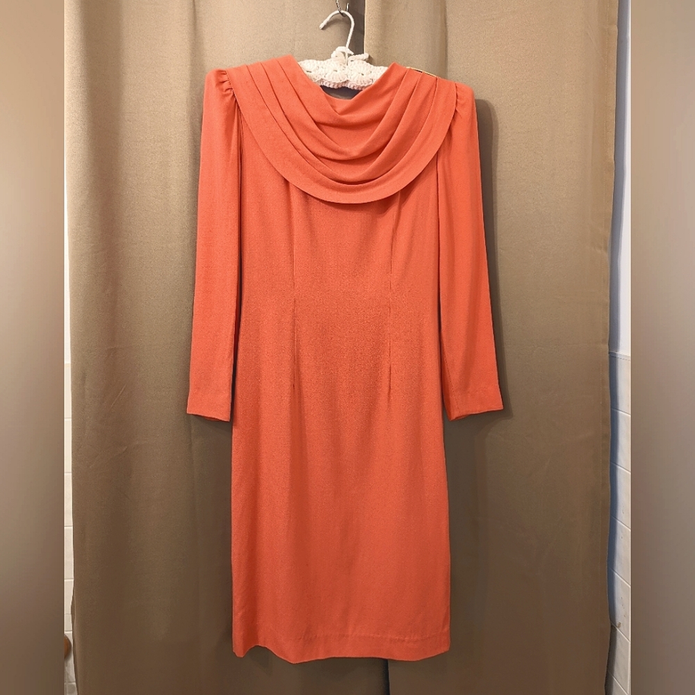 Vintage 1980's David Warren Pink size 6 dress